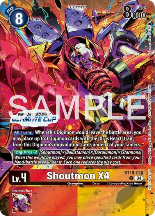 Image for Shoutmon X4 (Ultimate Cup 25-26 Season 1) - Digimon Card Game