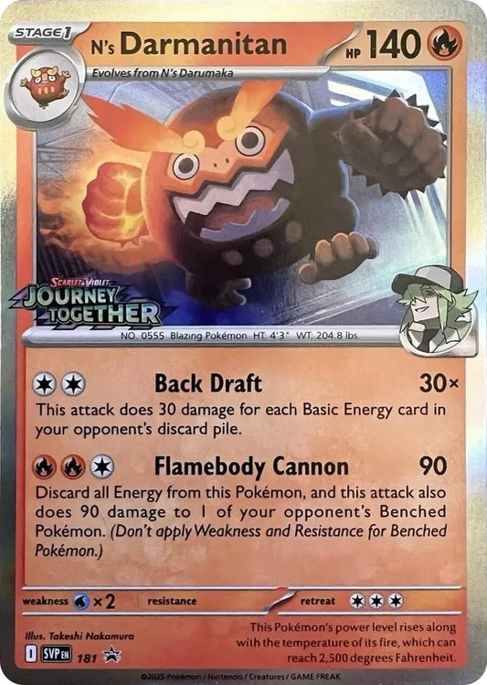 Image for N's Darmanitan - 181 (Prerelease) - Pokemon