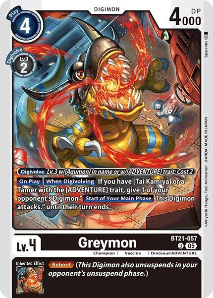 Image for Greymon - Digimon Card Game