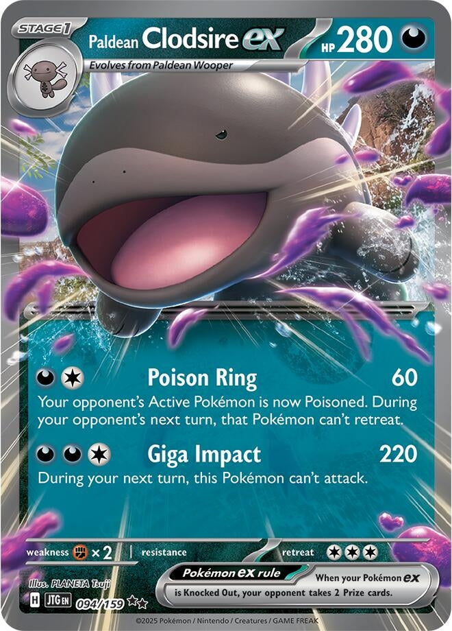 Image for Paldean Clodsire ex - Pokemon