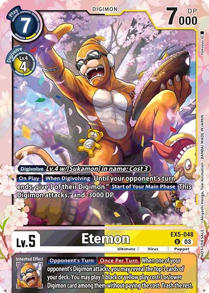 Image for Etemon (Regulation Battle Vol. 1) - Digimon Card Game