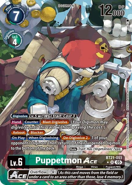 Image for Puppetmon ACE (Alternate Art) - Digimon Card Game