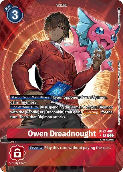 Image for Owen Dreadnought (Alternate Art) - Digimon Card Game