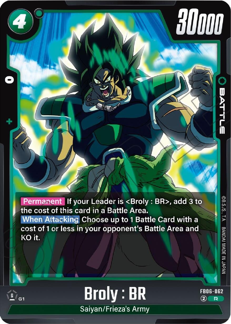 Image for Broly : BR - FB06-062 - Dragon Ball Super: Fusion World