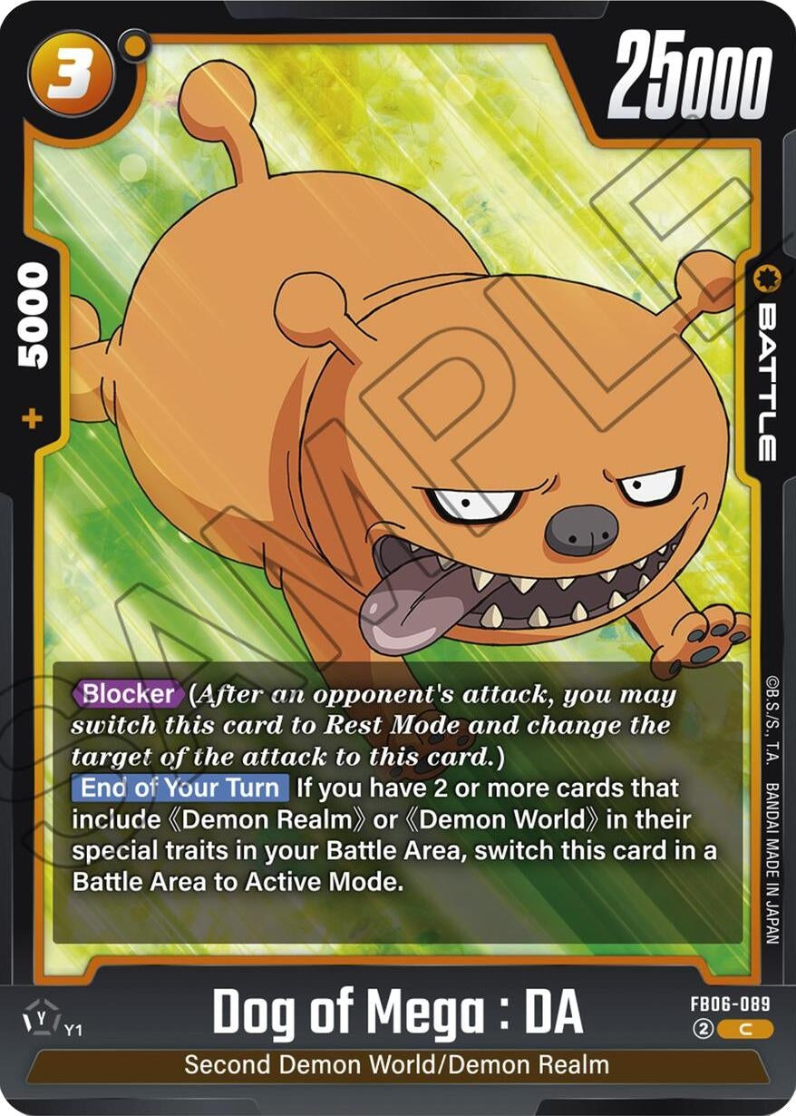 Image for Dog of Mega : DA - Dragon Ball Super: Fusion World