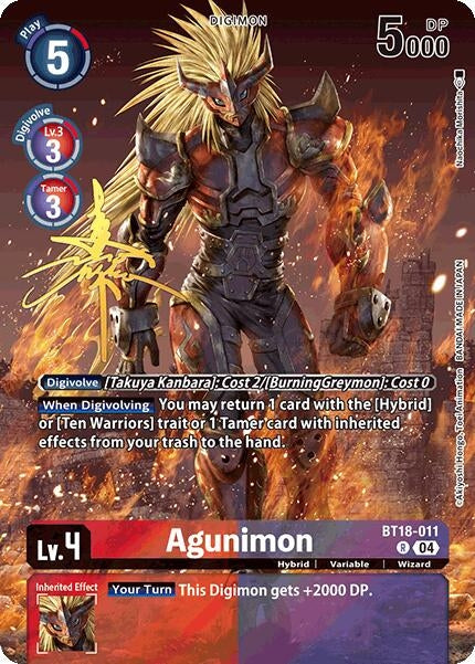 Image for Agunimon (Rare Pull) - Digimon Card Game