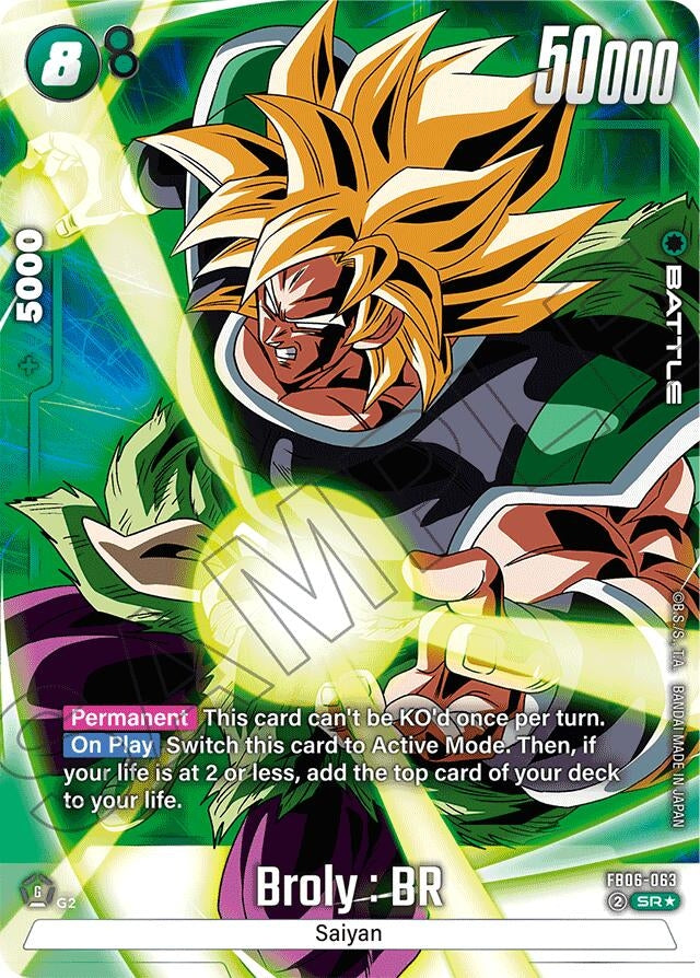 Image for Broly : BR - FB06-063 (Alternate Art) - Dragon Ball Super: Fusion World