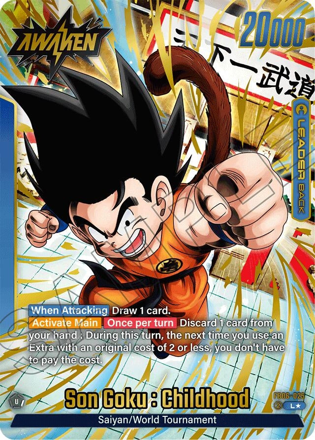 Image for Son Goku : Childhood - FB06-025 (Alternate Art) - Dragon Ball Super: Fusion World