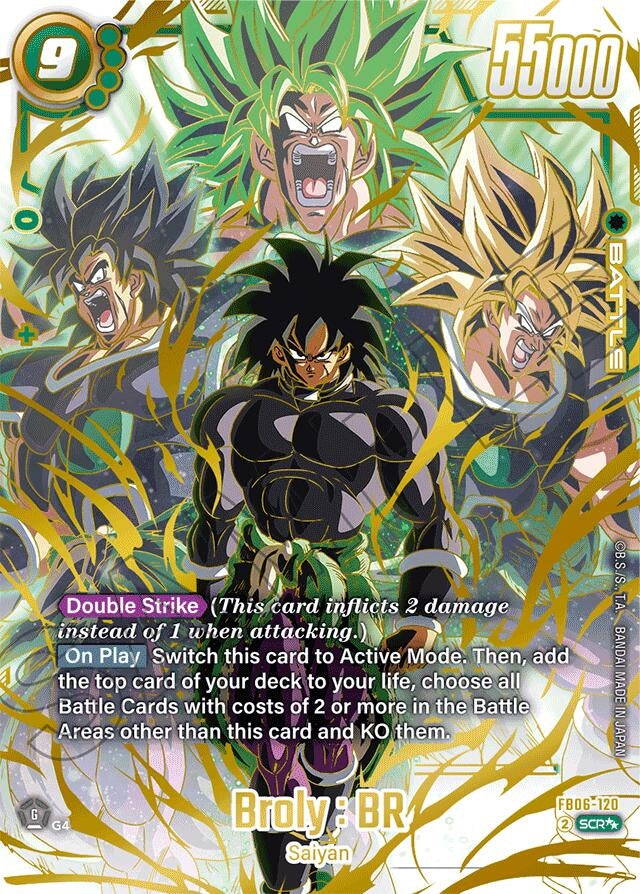 Image for Broly : BR - FB06-120 (Super Alternate Art) - Dragon Ball Super: Fusion World