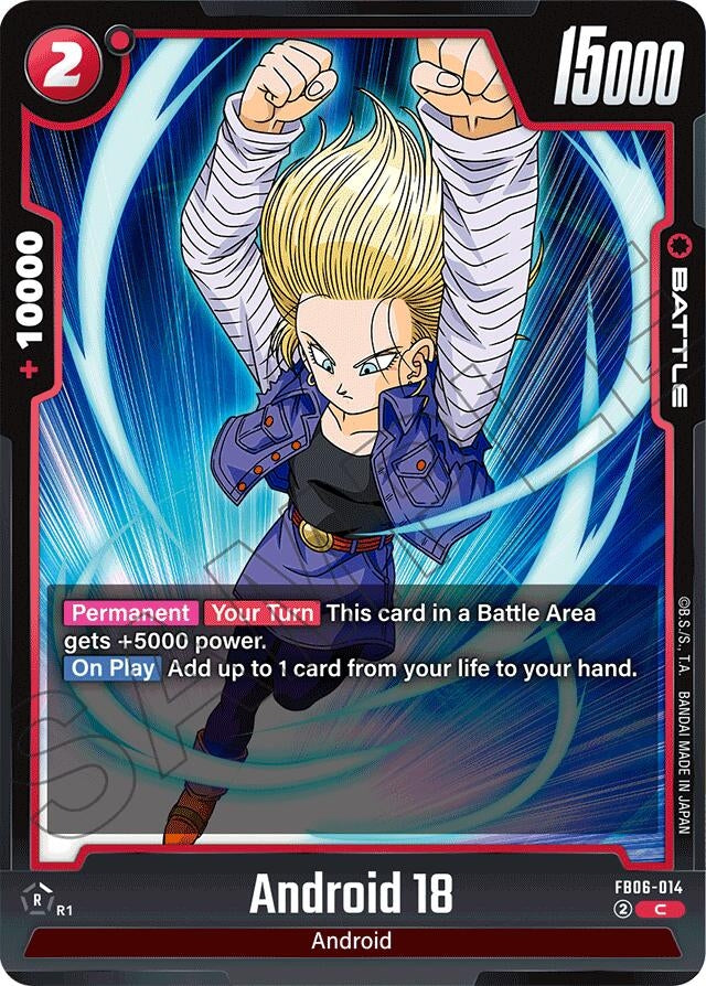 Image for Android 18 - FB06-014 - Dragon Ball Super: Fusion World