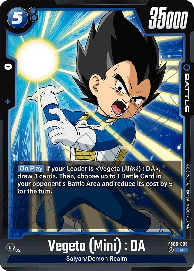 Image for Vegeta (Mini) : DA - FB06-036 - Dragon Ball Super: Fusion World