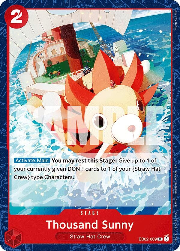 Image for Thousand Sunny - One Piece Card Game
