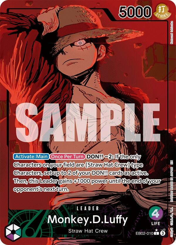 Image for Monkey.D.Luffy (010) (Alternate Art) - One Piece Card Game