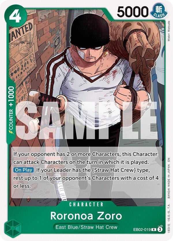 Image for Roronoa Zoro - One Piece Card Game