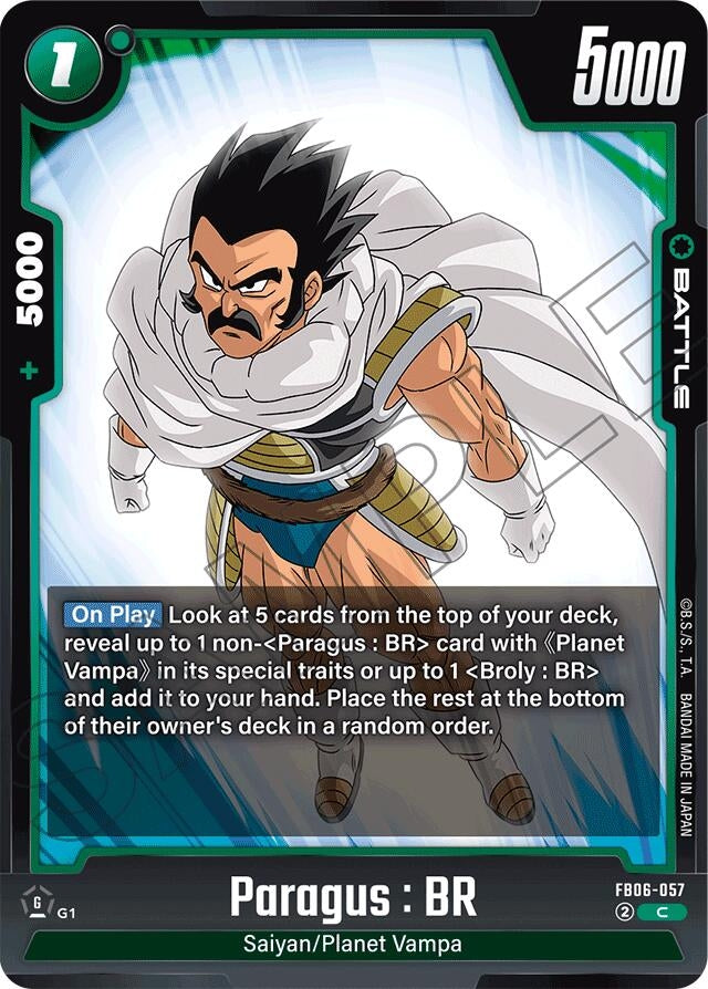 Image for Paragus : BR - FB06-057 - Dragon Ball Super: Fusion World
