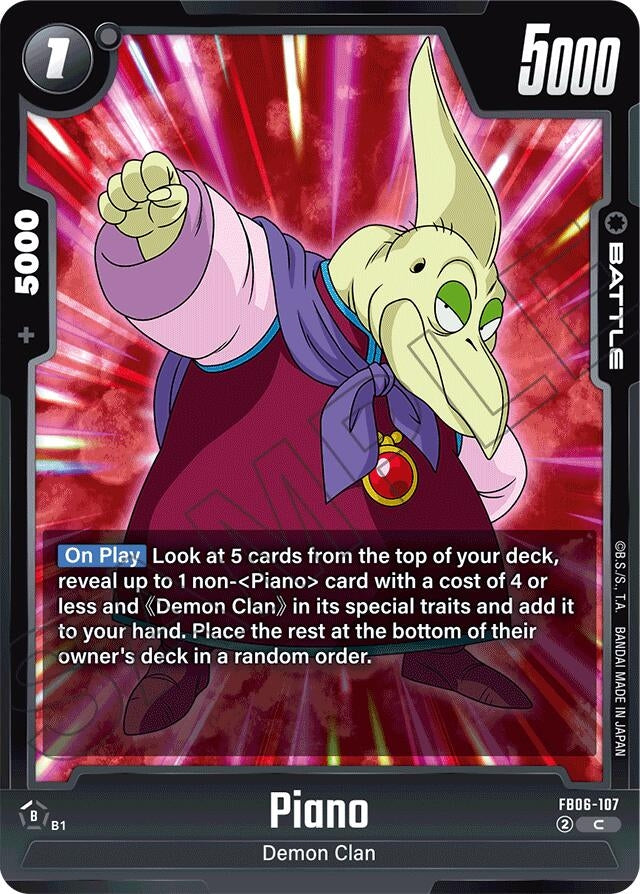 Image for Piano - FB06-107 - Dragon Ball Super: Fusion World