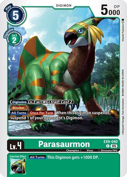 Image for Parasaurmon - Digimon Card Game