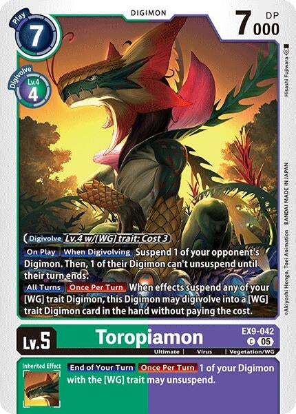 Image for Toropiamon - Digimon Card Game