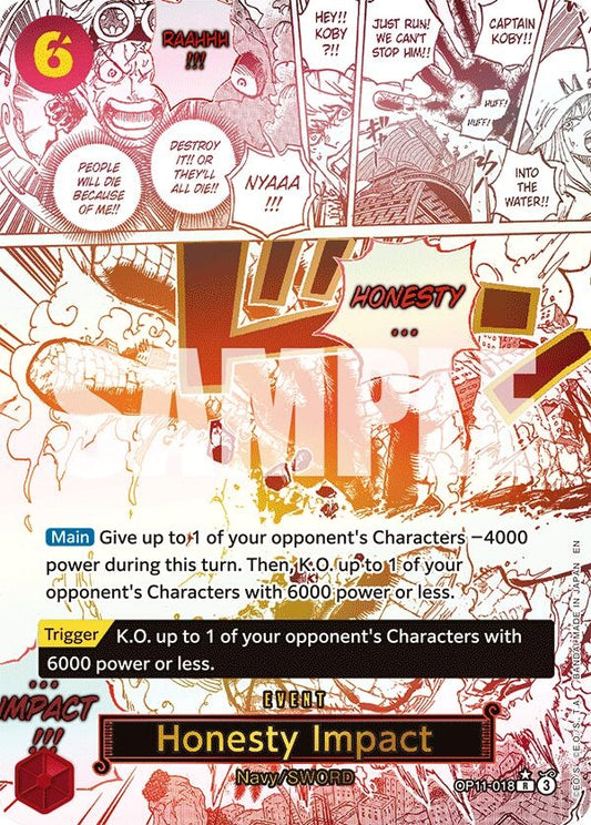 Image for Honesty Impact (Alternate Art) - One Piece Card Game