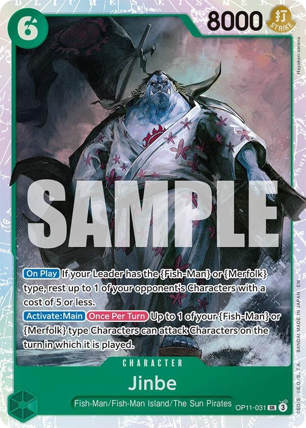 Image for Jinbe (031) - One Piece Card Game