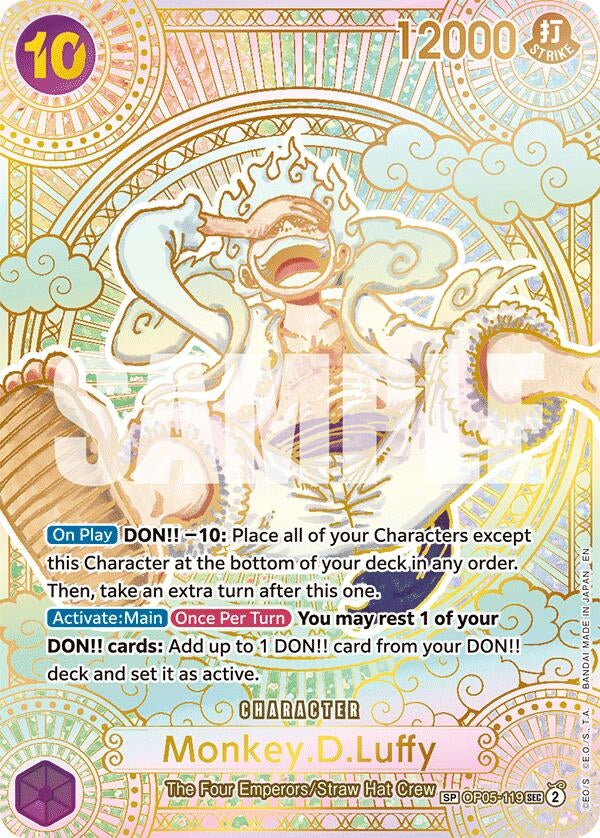 Image for Monkey.D.Luffy (119) (SP) (Gold) - One Piece Card Game