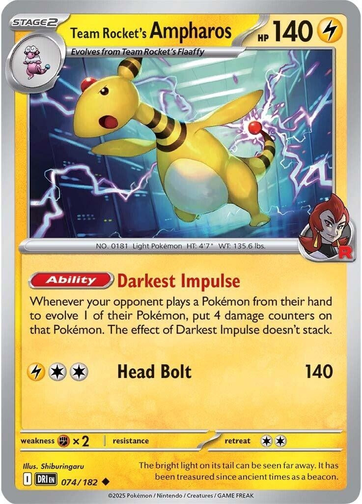 Image for Team Rocket's Ampharos - Pokemon