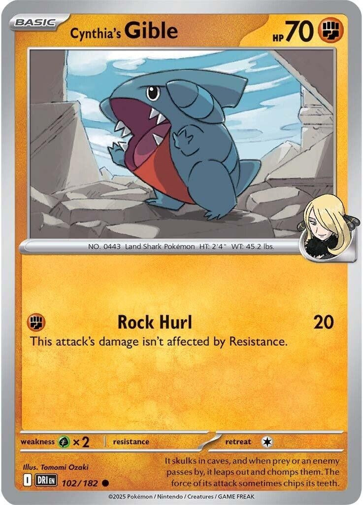 Image for Cynthia's Gible - Pokemon