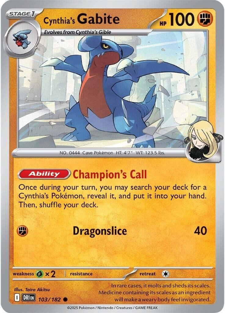 Image for Cynthia's Gabite - Pokemon