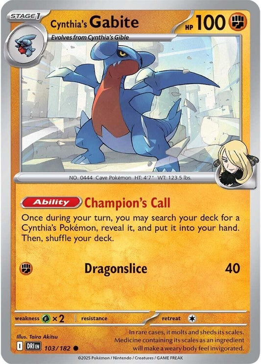 Image for Cynthia's Gabite - Pokemon