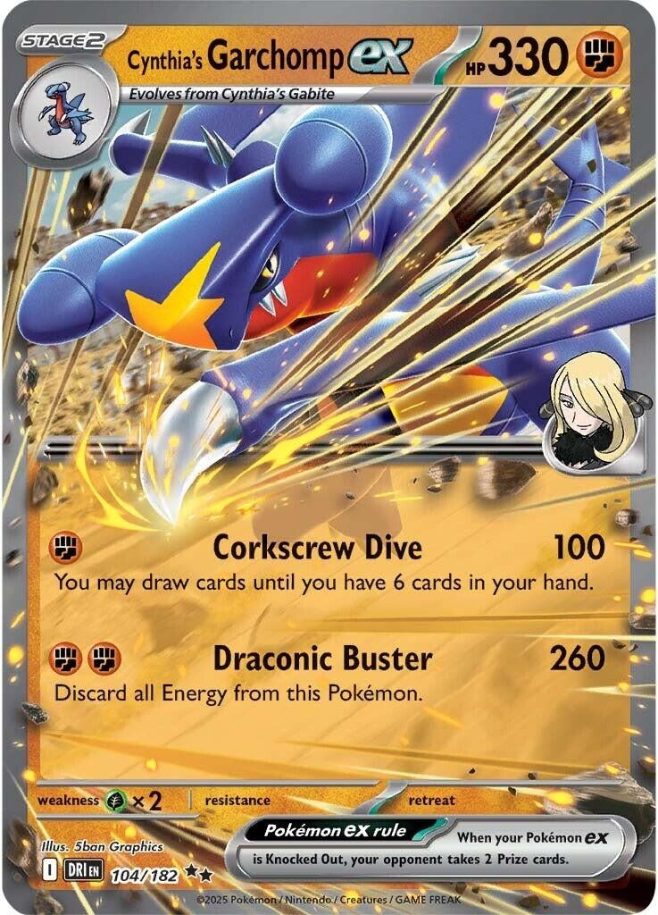 Image for Cynthia's Garchomp ex - Pokemon