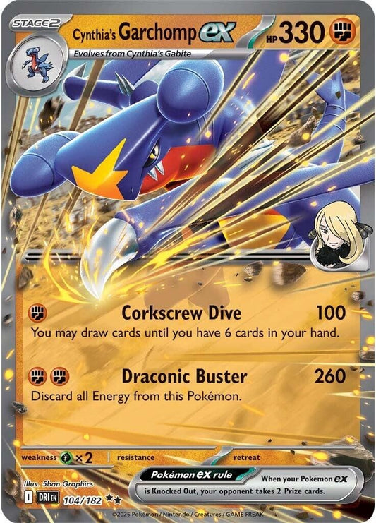 Image for Cynthia's Garchomp ex - Pokemon
