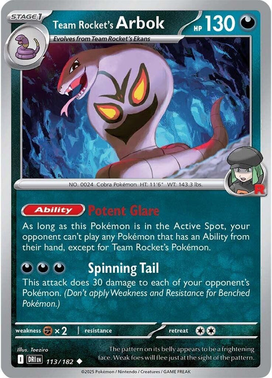 Image for Team Rocket's Arbok - Pokemon