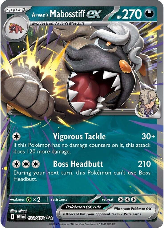 Image for Arven's Mabosstiff ex - Pokemon