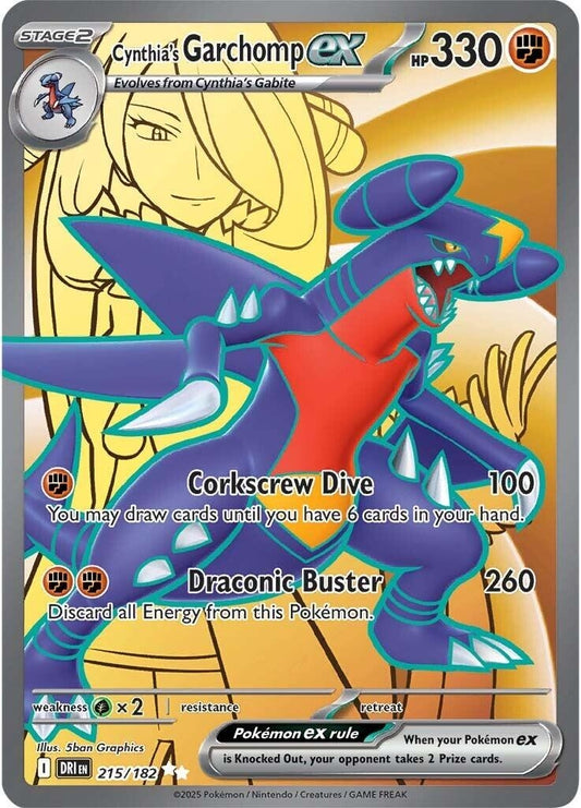 Image for Cynthia's Garchomp ex - Pokemon