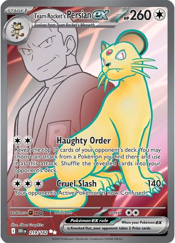 Image for Team Rocket's Persian ex - Pokemon