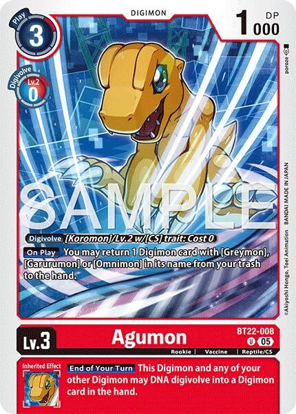 Image for Agumon - Digimon Card Game