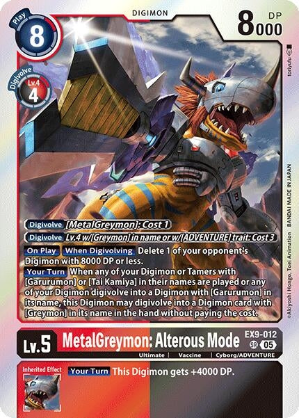 Image for MetalGreymon: Alterous Mode - Digimon Card Game