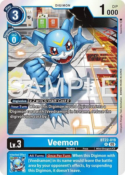 Image for Veemon - Digimon Card Game