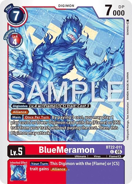 Image for BlueMeramon - Digimon Card Game