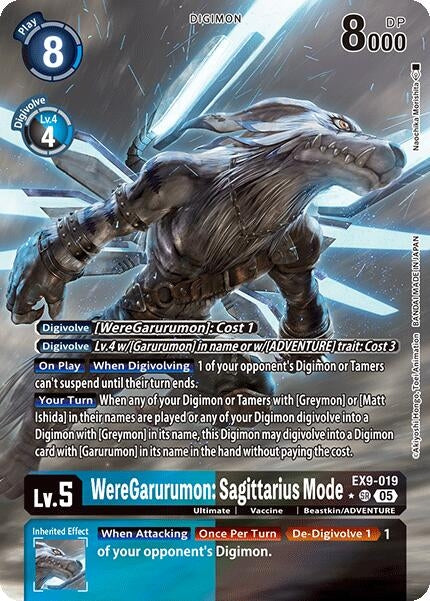 Image for WereGarurumon: Sagittarius Mode (Alternate Art) - Digimon Card Game