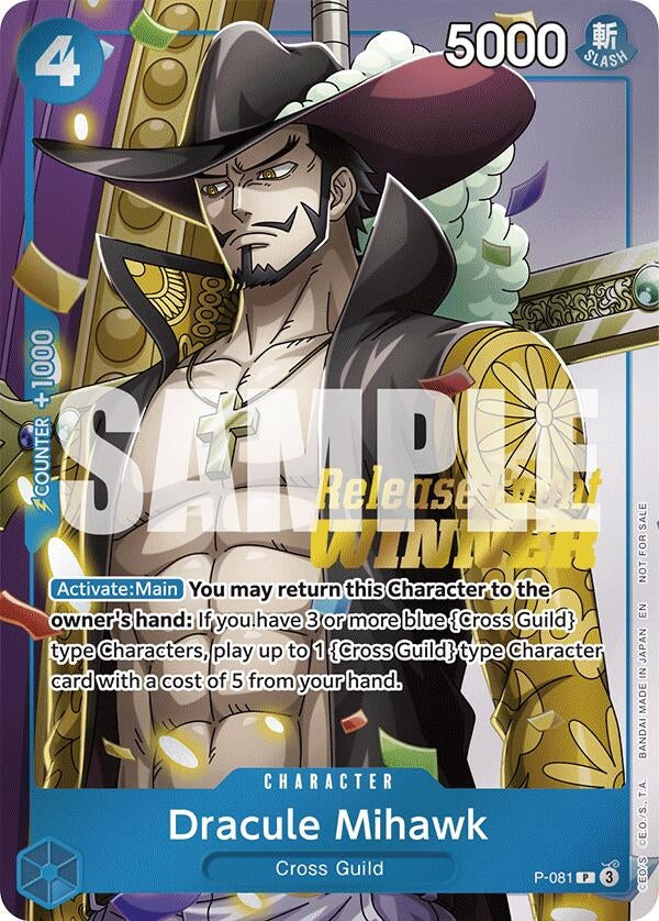 Image for Dracule Mihawk (OP11 Release Event Winner) - One Piece Card Game