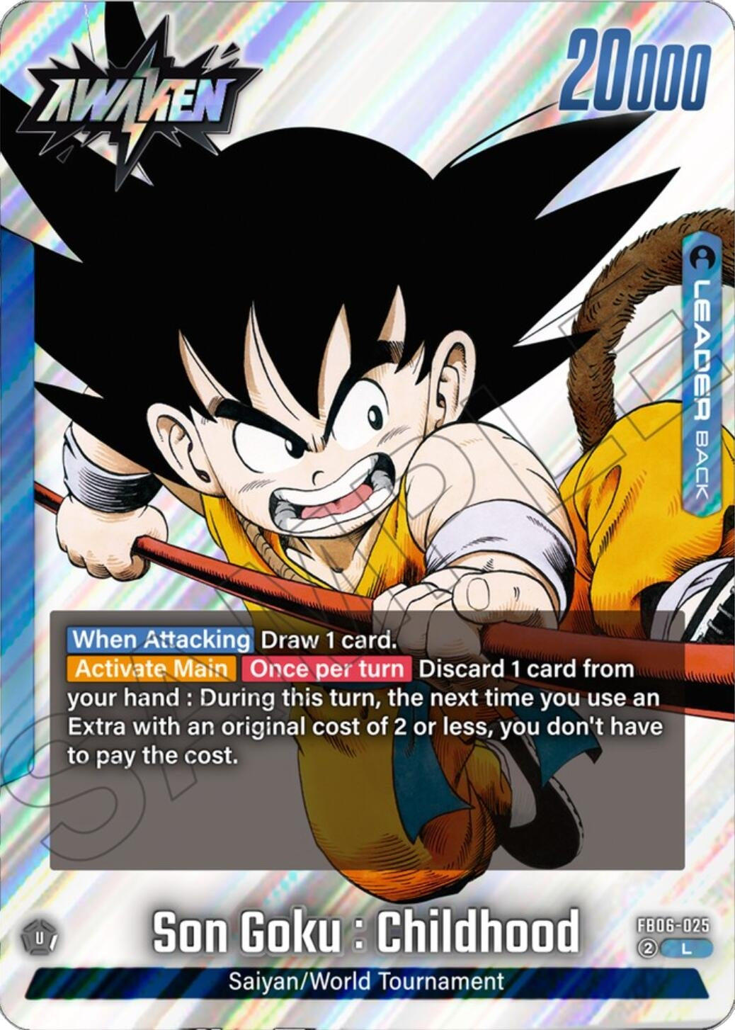 Image for Son Goku : Childhood - FB06-025 - Dragon Ball Super: Fusion World