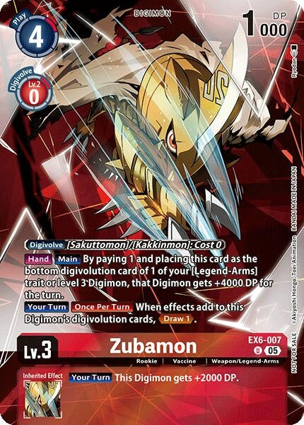 Image for Zubamon (Versus Monsters Legend Pack 2025) - Digimon Card Game