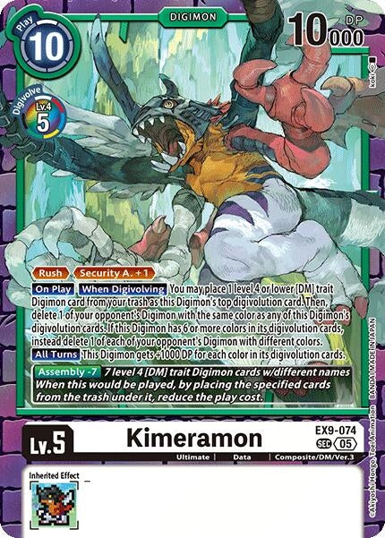 Image for Kimeramon - Digimon Card Game