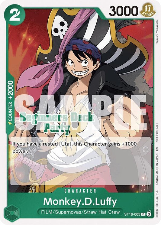 Image for Monkey.D.Luffy (Beginners Deck Party [ST-23] - [ST-28] Participation Pack) - One Piece Card Game