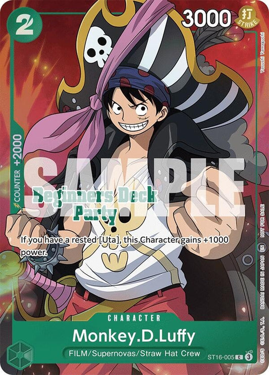 Image for Monkey.D.Luffy (Beginners Deck Party [ST-23] - [ST-28] Winner Pack) - One Piece Card Game