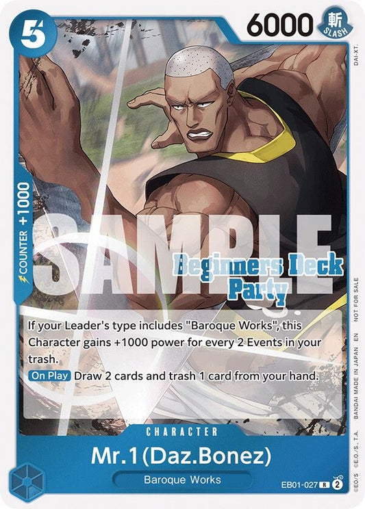 Image for Mr. 1 (Daz.Bonez) (Beginners Deck Party [ST-23] - [ST-28] Participation Pack) - One Piece Card Game