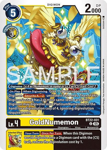 Image for GoldNumemon - Digimon Card Game