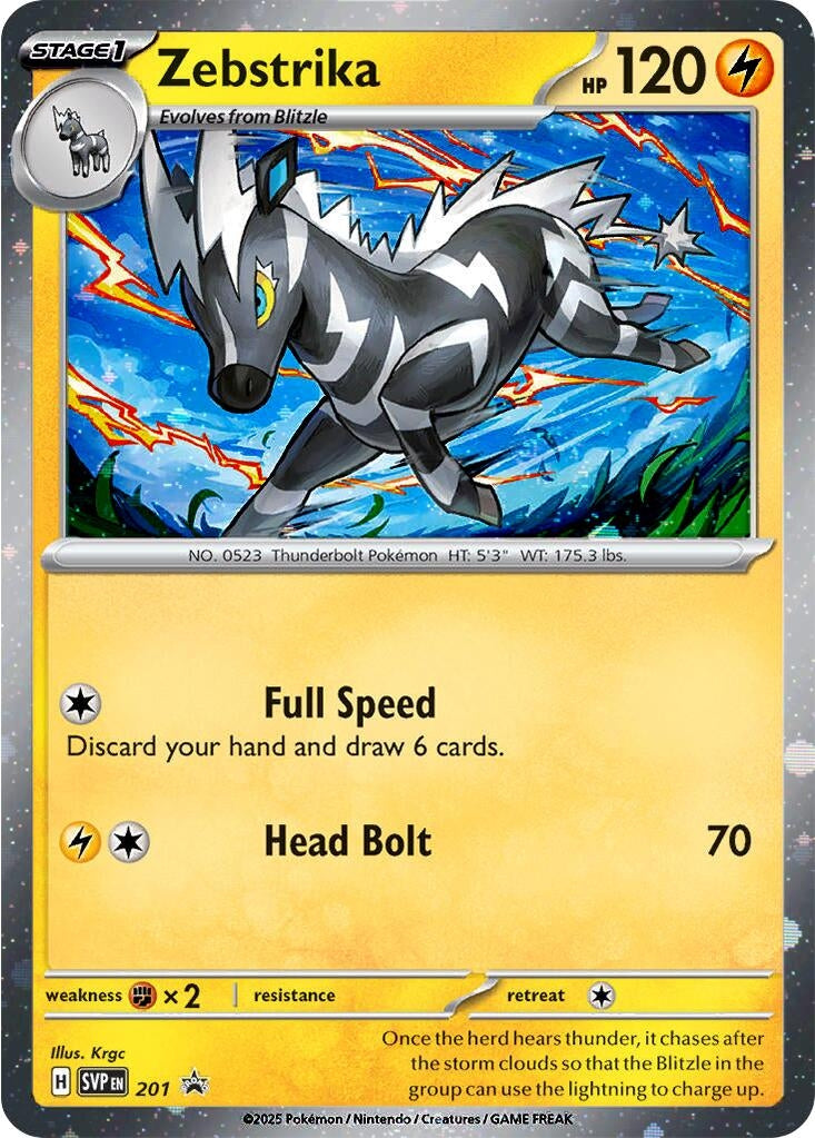Image for Zebstrika - 201 (Cosmos Holo) - Pokemon