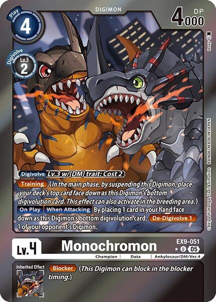 Image for Monochromon (Limited Foil) - Digimon Card Game